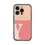 スリムプロテクションプレミアムケース with MagSafe［ オリジナル - initial two tone - Y pink ］