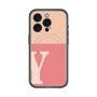 スリムプロテクションプレミアムケース with MagSafe［ オリジナル - initial two tone - Y pink ］