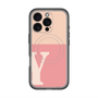 スリムプロテクションプレミアムケース with MagSafe［ オリジナル - initial two tone - Y pink ］