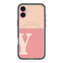 スリムプロテクションプレミアムケース with MagSafe［ オリジナル - initial two tone - Y pink ］