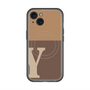 スリムプロテクションプレミアムケース with MagSafe［ オリジナル - initial two tone - Y brown ］