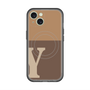 スリムプロテクションプレミアムケース with MagSafe［ オリジナル - initial two tone - Y brown ］