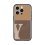 スリムプロテクションプレミアムケース with MagSafe［ オリジナル - initial two tone - Y brown ］
