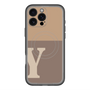 スリムプロテクションプレミアムケース with MagSafe［ オリジナル - initial two tone - Y brown ］