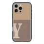 スリムプロテクションプレミアムケース with MagSafe［ オリジナル - initial two tone - Y brown ］