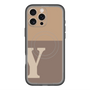 スリムプロテクションプレミアムケース with MagSafe［ オリジナル - initial two tone - Y brown ］