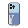 スリムプロテクションプレミアムケース with MagSafe［ オリジナル - initial two tone - Y blue ］