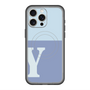 スリムプロテクションプレミアムケース with MagSafe［ オリジナル - initial two tone - Y blue ］