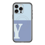 スリムプロテクションプレミアムケース with MagSafe［ オリジナル - initial two tone - Y blue ］