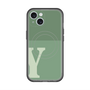 スリムプロテクションプレミアムケース with MagSafe［ オリジナル - initial two tone - Y green ］