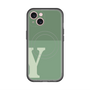 スリムプロテクションプレミアムケース with MagSafe［ オリジナル - initial two tone - Y green ］