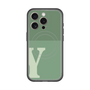 スリムプロテクションプレミアムケース with MagSafe［ オリジナル - initial two tone - Y green ］