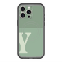 スリムプロテクションプレミアムケース with MagSafe［ オリジナル - initial two tone - Y green ］