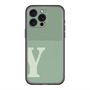 スリムプロテクションプレミアムケース with MagSafe［ オリジナル - initial two tone - Y green ］