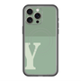 スリムプロテクションプレミアムケース with MagSafe［ オリジナル - initial two tone - Y green ］