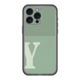 スリムプロテクションプレミアムケース with MagSafe［ オリジナル - initial two tone - Y green ］