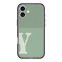 スリムプロテクションプレミアムケース with MagSafe［ オリジナル - initial two tone - Y green ］