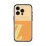 スリムプロテクションプレミアムケース with MagSafe［ オリジナル - initial two tone - Z orange ］