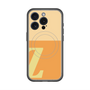 スリムプロテクションプレミアムケース with MagSafe［ オリジナル - initial two tone - Z orange ］