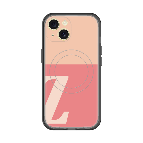 スリムプロテクションプレミアムケース with MagSafe［ オリジナル - initial two tone - Z pink ］