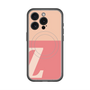 スリムプロテクションプレミアムケース with MagSafe［ オリジナル - initial two tone - Z pink ］