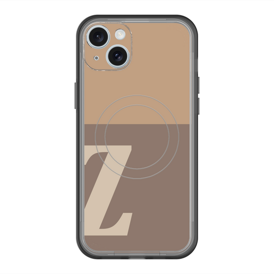 スリムプロテクションプレミアムケース with MagSafe［ オリジナル - initial two tone - Z brown ］