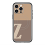 スリムプロテクションプレミアムケース with MagSafe［ オリジナル - initial two tone - Z brown ］