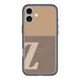 スリムプロテクションプレミアムケース with MagSafe［ オリジナル - initial two tone - Z brown ］