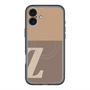 スリムプロテクションプレミアムケース with MagSafe［ オリジナル - initial two tone - Z brown ］