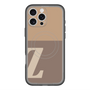 スリムプロテクションプレミアムケース with MagSafe［ オリジナル - initial two tone - Z brown ］
