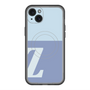 スリムプロテクションプレミアムケース with MagSafe［ オリジナル - initial two tone - Z blue ］