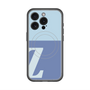 スリムプロテクションプレミアムケース with MagSafe［ オリジナル - initial two tone - Z blue ］