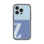 スリムプロテクションプレミアムケース with MagSafe［ オリジナル - initial two tone - Z blue ］