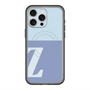 スリムプロテクションプレミアムケース with MagSafe［ オリジナル - initial two tone - Z blue ］