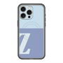 スリムプロテクションプレミアムケース with MagSafe［ オリジナル - initial two tone - Z blue ］