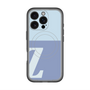 スリムプロテクションプレミアムケース with MagSafe［ オリジナル - initial two tone - Z blue ］