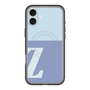 スリムプロテクションプレミアムケース with MagSafe［ オリジナル - initial two tone - Z blue ］