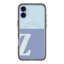 スリムプロテクションプレミアムケース with MagSafe［ オリジナル - initial two tone - Z blue ］