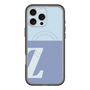 スリムプロテクションプレミアムケース with MagSafe［ オリジナル - initial two tone - Z blue ］