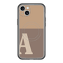 スリムプロテクションプレミアムケース with MagSafe［ オリジナル - initial two tone - A brown ］