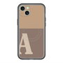 スリムプロテクションプレミアムケース with MagSafe［ オリジナル - initial two tone - A brown ］