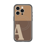 スリムプロテクションプレミアムケース with MagSafe［ オリジナル - initial two tone - A brown ］