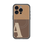 スリムプロテクションプレミアムケース with MagSafe［ オリジナル - initial two tone - A brown ］