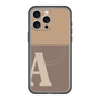 スリムプロテクションプレミアムケース with MagSafe［ オリジナル - initial two tone - A brown ］