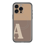 スリムプロテクションプレミアムケース with MagSafe［ オリジナル - initial two tone - A brown ］