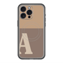 スリムプロテクションプレミアムケース with MagSafe［ オリジナル - initial two tone - A brown ］