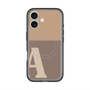 スリムプロテクションプレミアムケース with MagSafe［ オリジナル - initial two tone - A brown ］