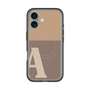 スリムプロテクションプレミアムケース with MagSafe［ オリジナル - initial two tone - A brown ］