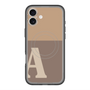 スリムプロテクションプレミアムケース with MagSafe［ オリジナル - initial two tone - A brown ］