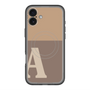 スリムプロテクションプレミアムケース with MagSafe［ オリジナル - initial two tone - A brown ］
